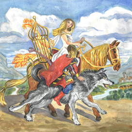 Иван, Волк, Жар-птица и Елена Прекрасная