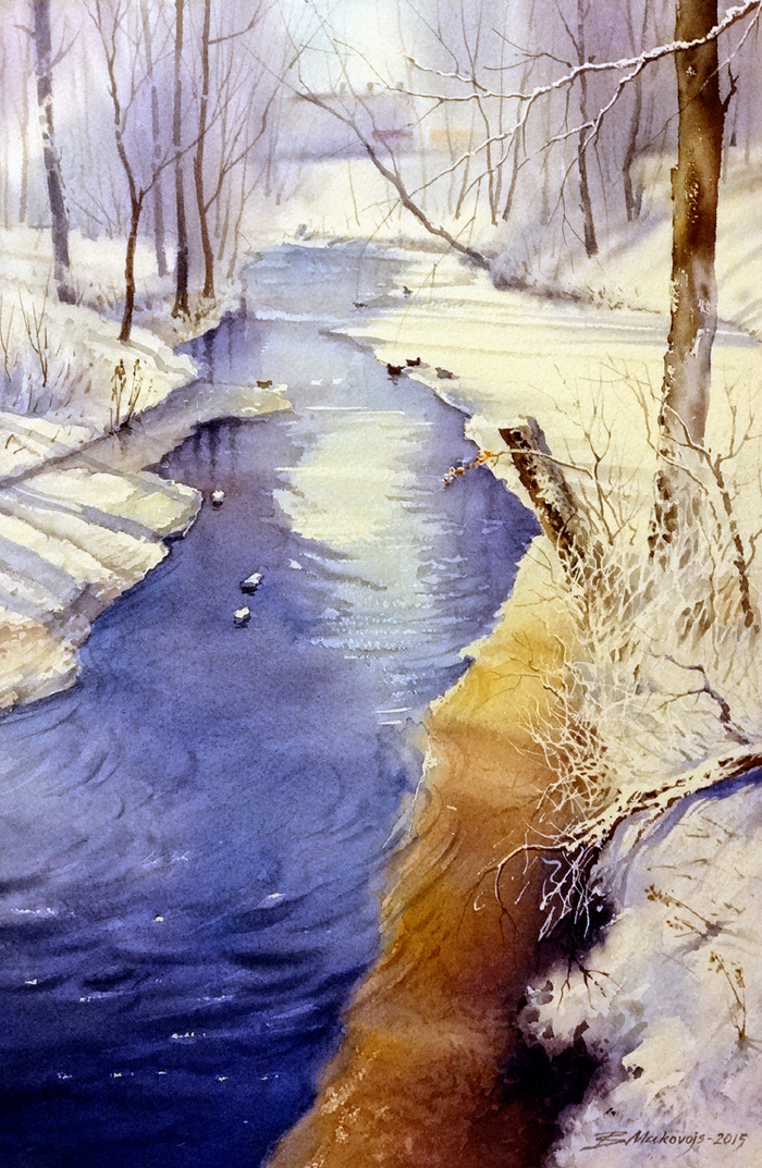 ,,Зима на р.Кекавине.Латвия,,