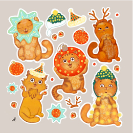 Новогодние стикеры