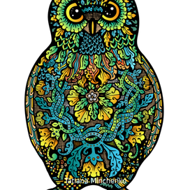 Разноцветная сова