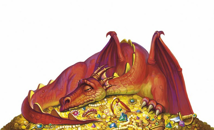 Декорация к настольной игре "Сокровище дракона"