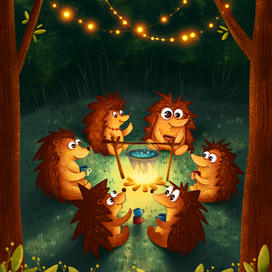 Чаепитие ежиков