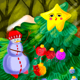 Собрание елочных игрушек