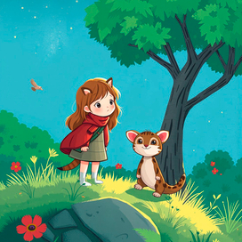 Девочка в лесу