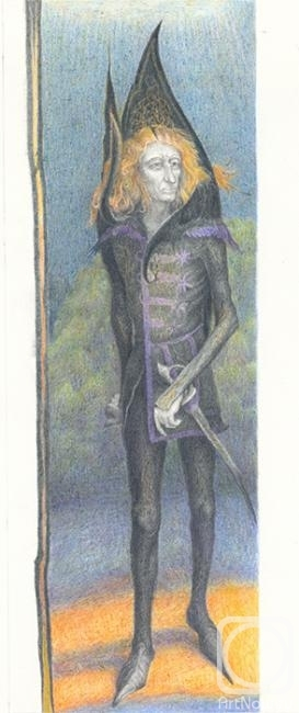 Обвинитель. Эскиз иллюстрации к "Человеку, который был Четвергом" Г.К.Честертона. 2013