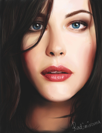 Digital painting Liv Tyler