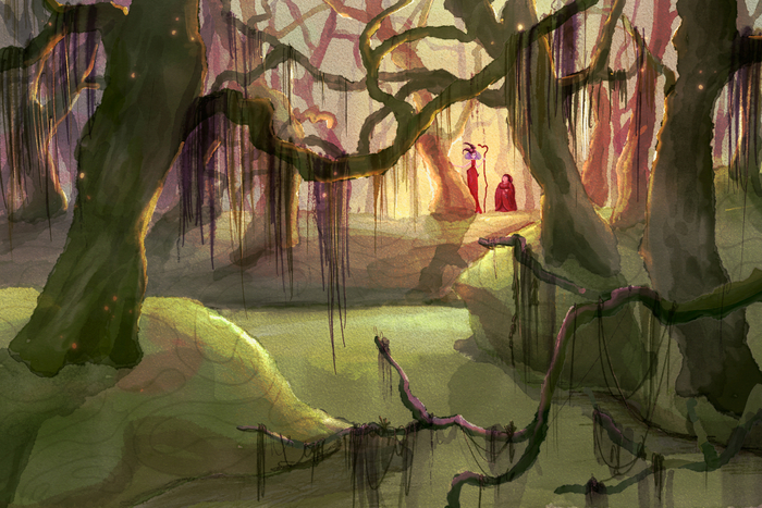 иллюстрация к истории в лесу 