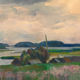 На реке. Карелия