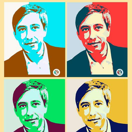 Постер-портрет в стиле поп-арт