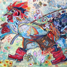 "Шёл петух по базарку, нёс всем по подарку"