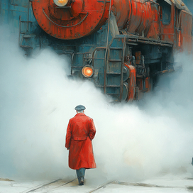 Человек и паровоз