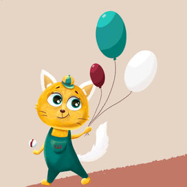 Персонаж для Книги,котик