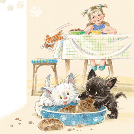 Много дел у котят...