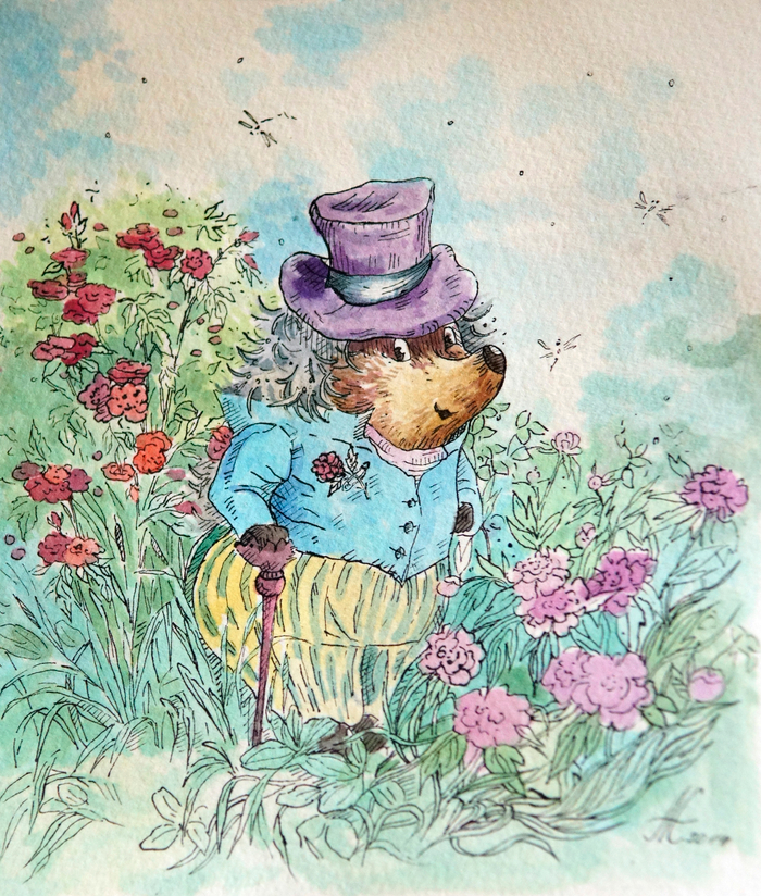 Джентльмен в саду