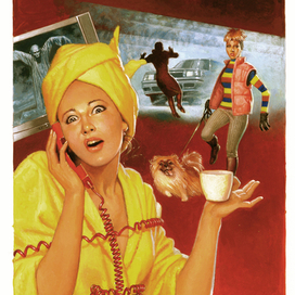 Обложка к ироническому детективу