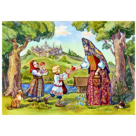 Иллюстрация "Яблочко"  книжная графика , интерьерная картина