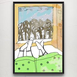 И вдвоём под одним  шерстяным одеялом