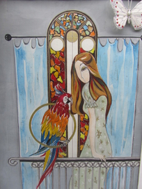 Дама с попугайом