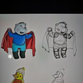 Медведь утка 