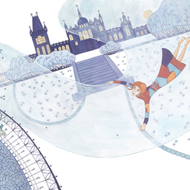 Иллюстрация к книге С. Прокофьевой "Лоскутик и облако" - жаба Розитта