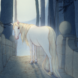 Маленькая белая лошадка