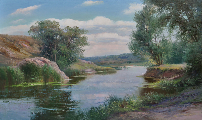 Каменистые берега реки 