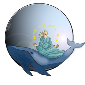 на спине кита