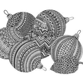 Новогодние клубочки