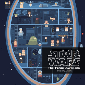 Афиша к фильму "Star Wars The Force Awakens""