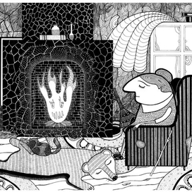 Иллюстрация к книге Дианы Уинн Джонс "Ходячий замок"