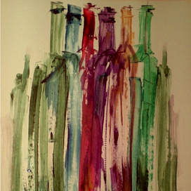 Очень натюрморт грузинский в вертикалях и без закуски