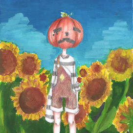 Рамкина в подсолнухах