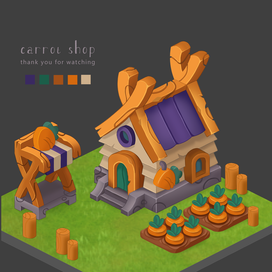 Казуальный домик в изометрии