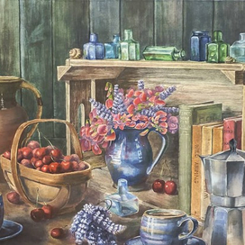 Натюрморт с книгами