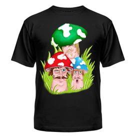 Грибы на футболку