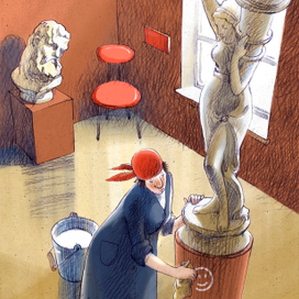 Слон в музее 