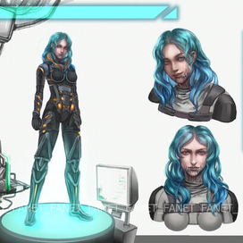 Дизайн персонажа Sci-Fi