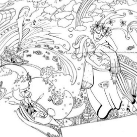 Раскраска про русалочку