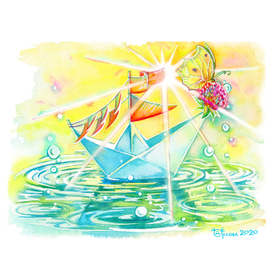 Бумажный кораблик