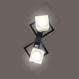 Светят лампочки из люстры