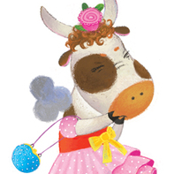 Коровка и кот