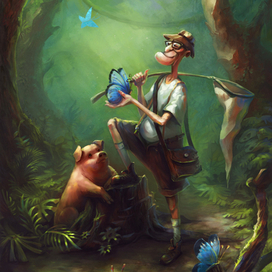 Утро старого любителя бабочек