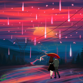 Rain on fire