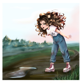 Девушка злится