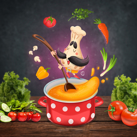 Бренд-персонаж «дядюшка Хинкалидзе»