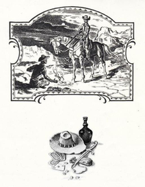 Заставка и концовка к роману Луи Л,Амура ЧЕЛОВЕК ПО ИМЕНИ РАБЛ НУН