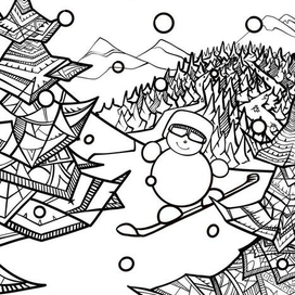 На горнолыжном курорте