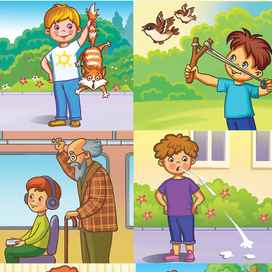 Карточки к игре " Что такое хорошо"