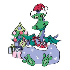 Дракончик с подарками