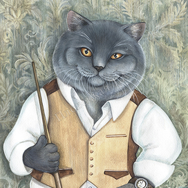 Кот и бильярд